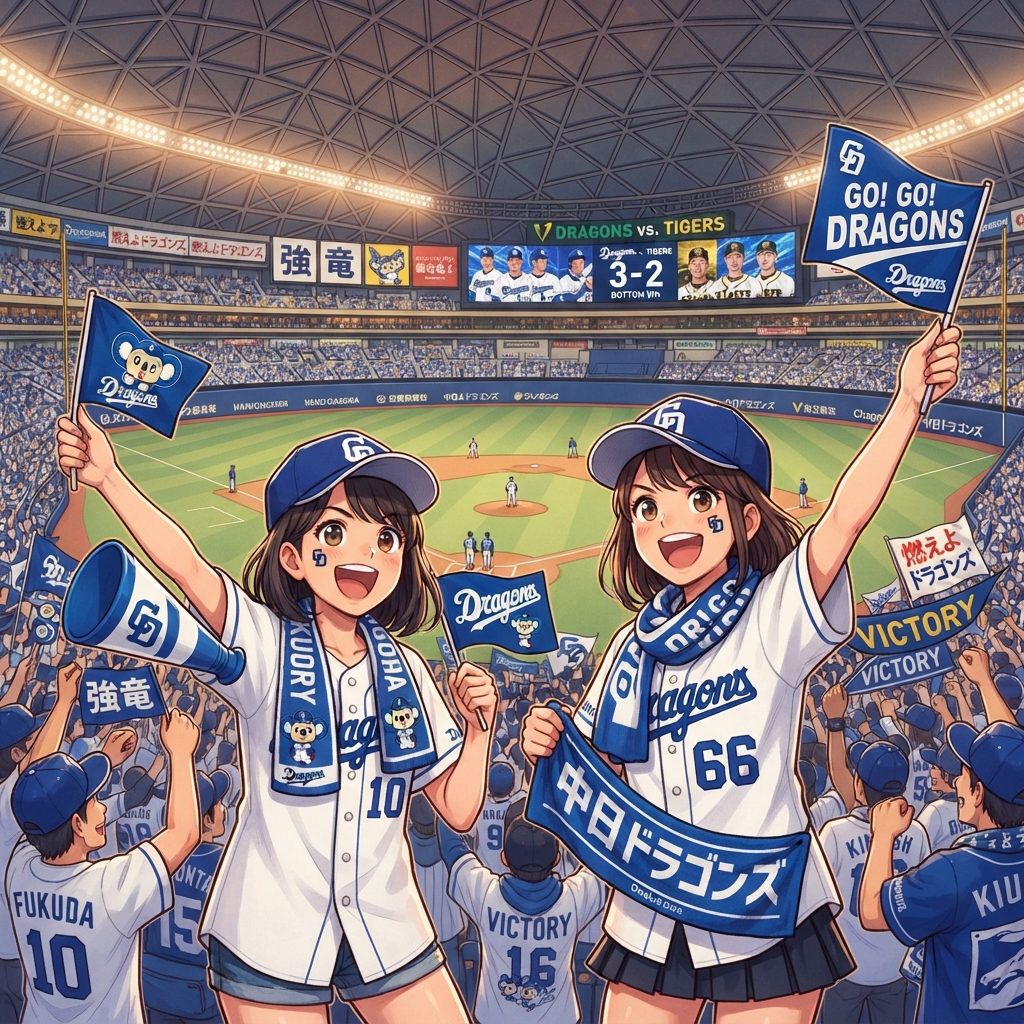 【GO!】中日ドラゴンズのチケット情報を見る！